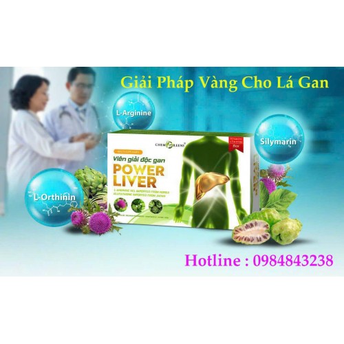 Viên giải độc gan Power Livers Dược Phẩm ChemGreens
